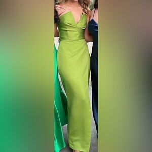 JAYGODFREY Lime Green Prom Dress